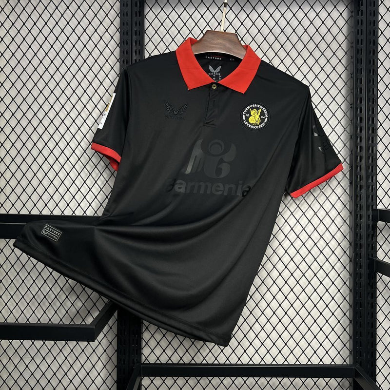 CAMISOLA DO BAYER LEVERKUSEN 25/26 PRETO