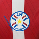 CAMISOLA DA SELEÇÃO DO PARAGUAY 25/26 BRANCO E VERMELHO