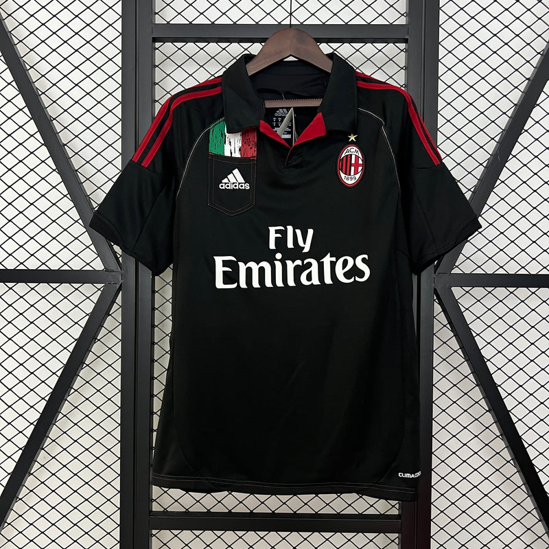 CAMISOLA RETRO DO MILAN 12/13 PRETO