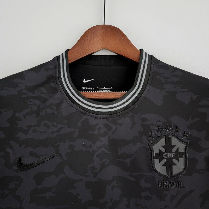 CAMISOLA RETRO DO BRASIL 21/22 PRETO