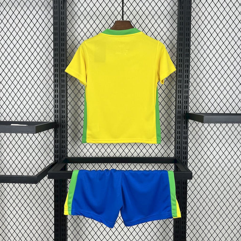 KIT INFANTIL DO BRASIL 25/26 AMARELO E AZUL