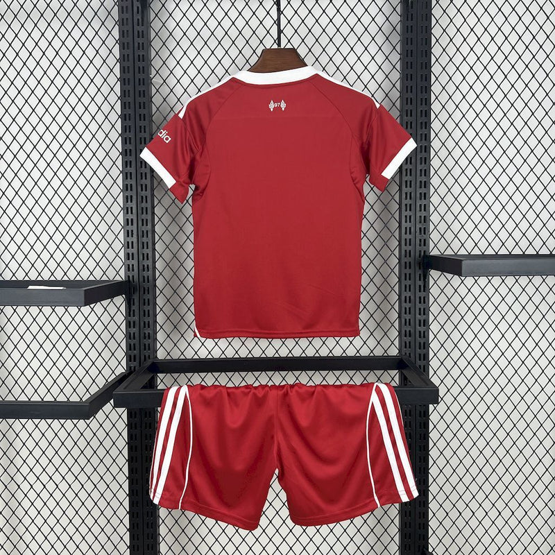 KIT INFANTIL DO LIVERPOOL 25/26 VERMELHO