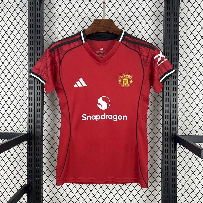 CAMISOLA FEMININA DO MANCHESTER UNITED 25/26 VERMELHO