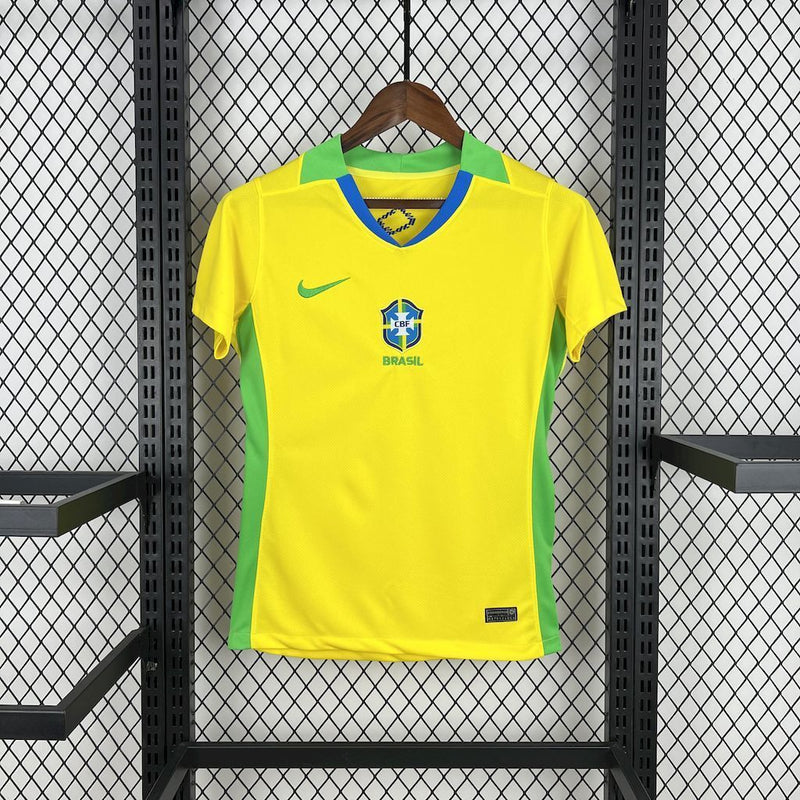 CAMISOLA FEMININA DO BRASIL 25/26 AMARELO