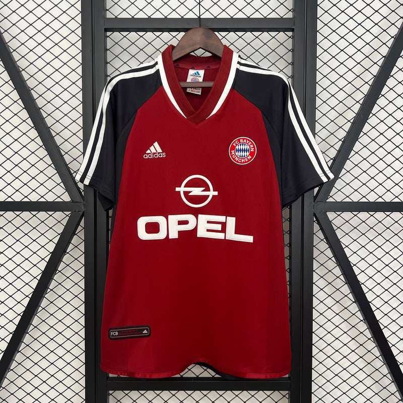 CAMISOLA RETRO DO BAYERN MUNICH 01/02 VERMELHO