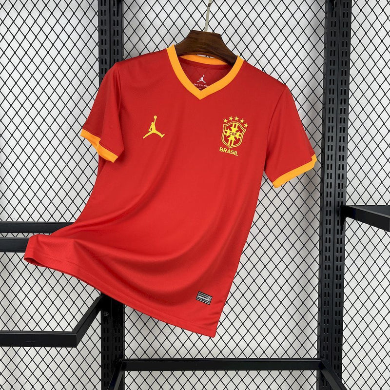 CAMISOLA DA SELEÇÃO DO BRASIL 25/26 VERMELHO EDIÇÃO ESPECIAL