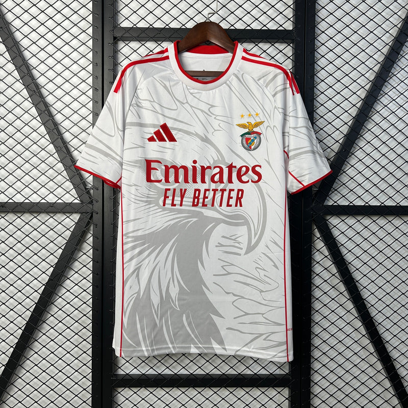 CAMISOLA DO BENFICA 25/26 BRANCO EDIÇÃO ESPECIAL