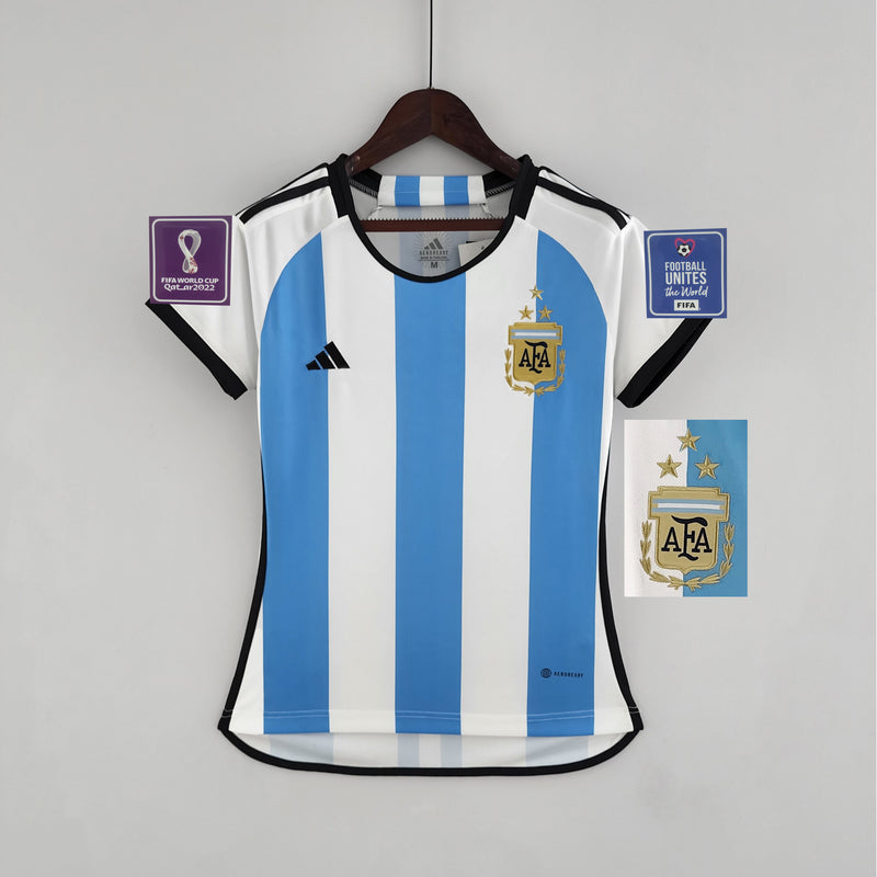 CAMISOLA RETRO DA ARGENTINA 21/22 BRANCO E AZUL
