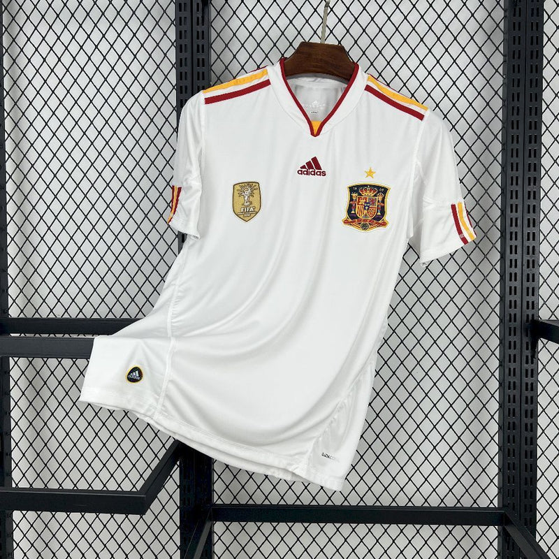 CAMISOLA RETRÕ DA ESPANHA 10/11 BRANCO
