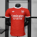 CAMISOLA VERSÃO PLAYER DO ARSENAL 25/26 VERMELHO