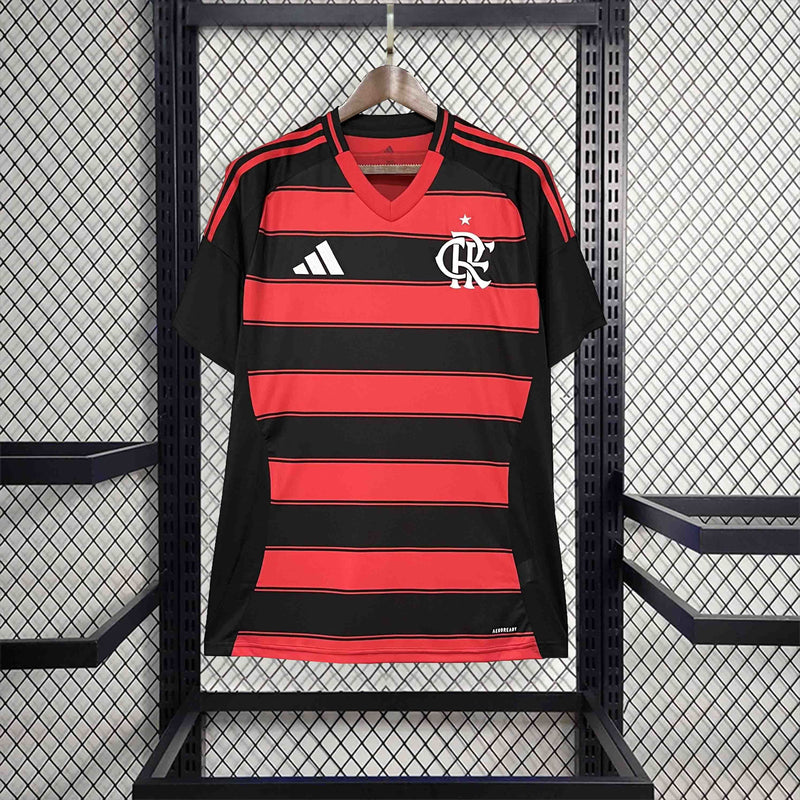 CAMISOLA DO FLAMENGO 25/26 VERMELHO E PRETO