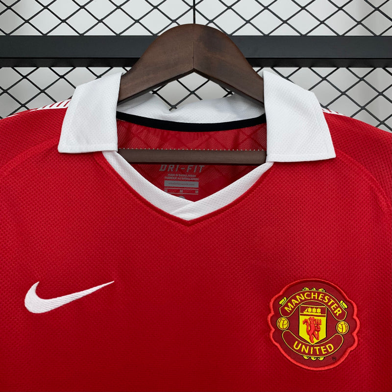 CAMISOLA RETRO DO MANCHESTER UNITED 10/11 VERMELHO