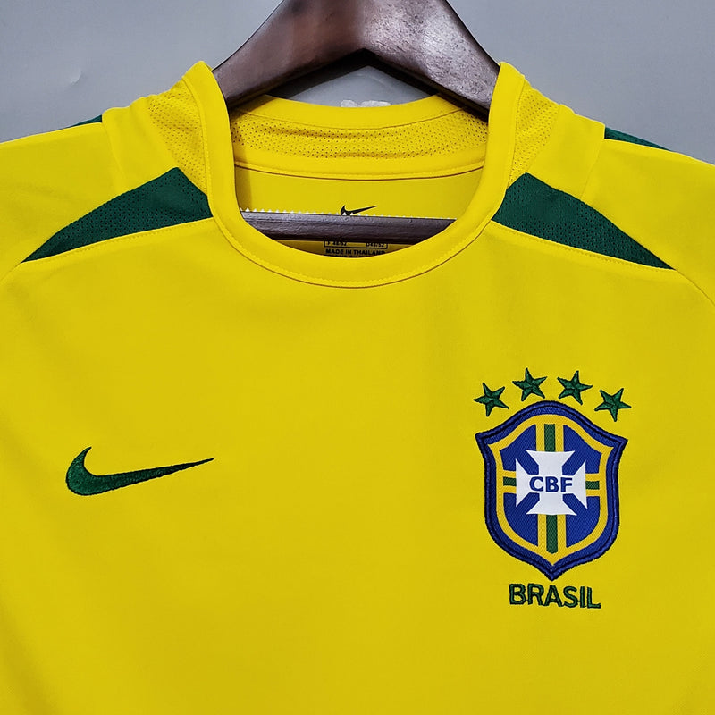 CAMISOLA RETRO DO BRASIL 01/02 AMARELO