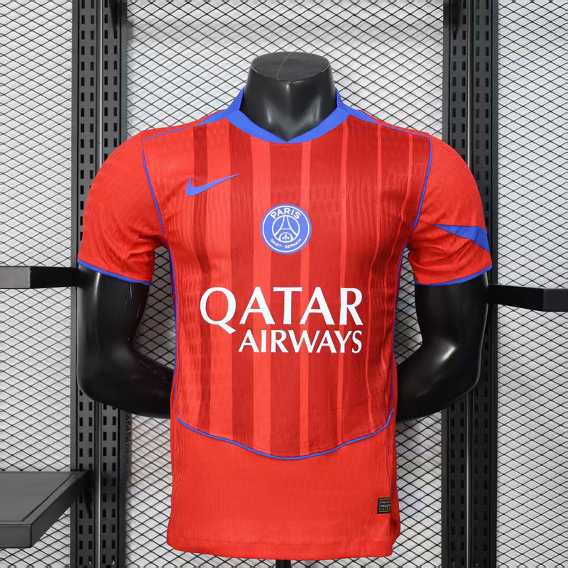 CAMISOLA VERSÃO PLAYER DO PSG 25/26 VERMELHO