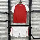 KIT INFANTIL DO ARSENAL 25/26 VERMELHO E BRANCO