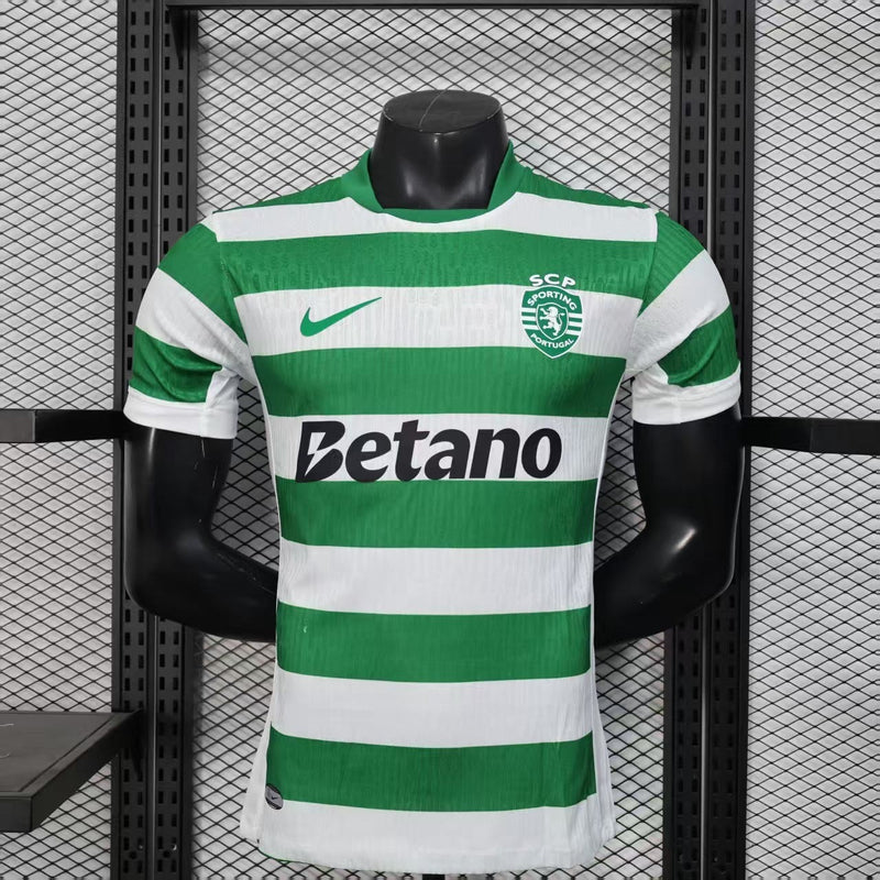 CAMISOLA VERSÃO PLAYER DO SPORTING 25/26 VERDE E BRANCO