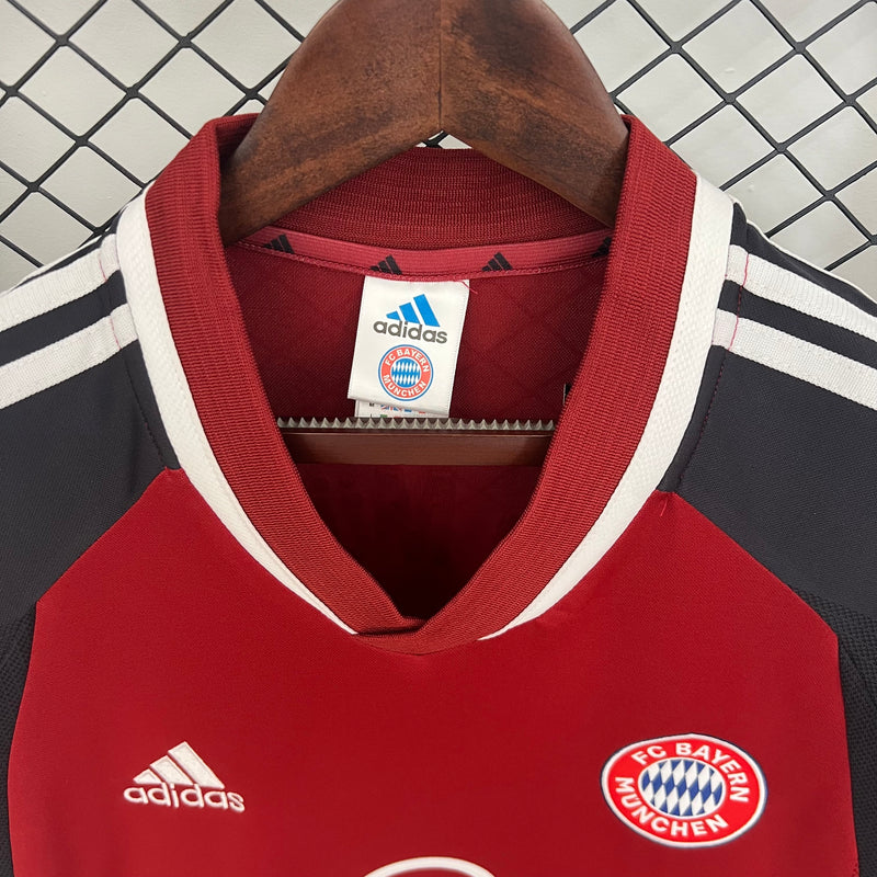 CAMISOLA RETRO DO BAYERN MUNICH 01/02 VERMELHO