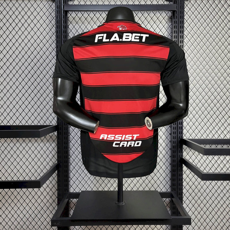 CAMISOLA VERSÃO PLAYER DO FLAMENGO 25/26 VERMELHO E PRETO