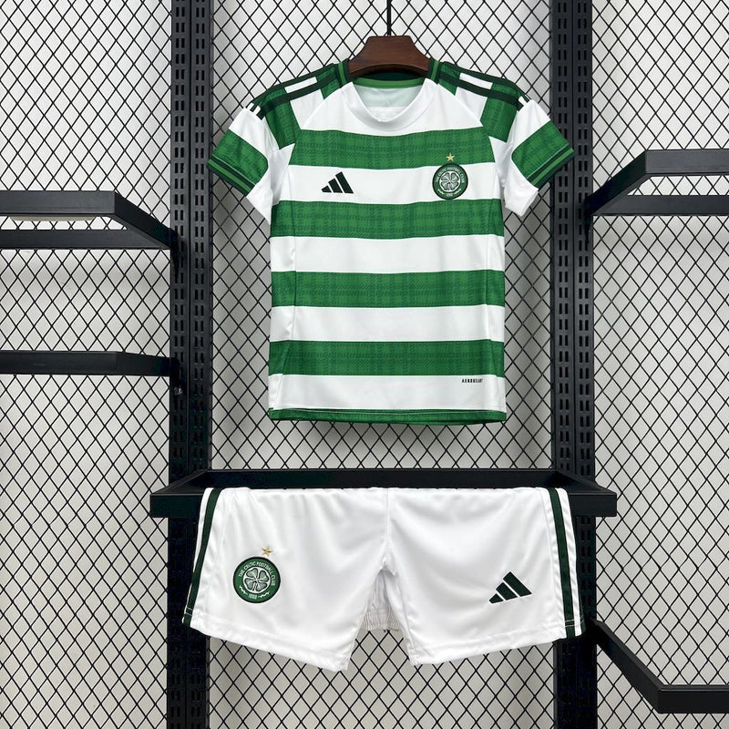 KIT INFANTIL DO CELTIC 25/26 BRANCO E VERDE