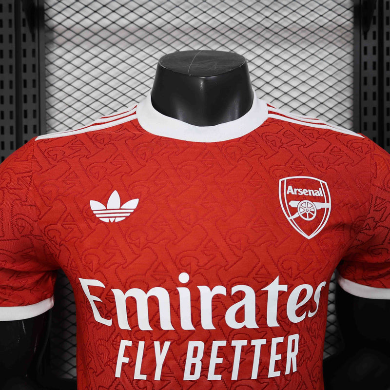 CAMISOLA VERSÃO PLAYER DO ARSENAL 25/26 VERMELHO