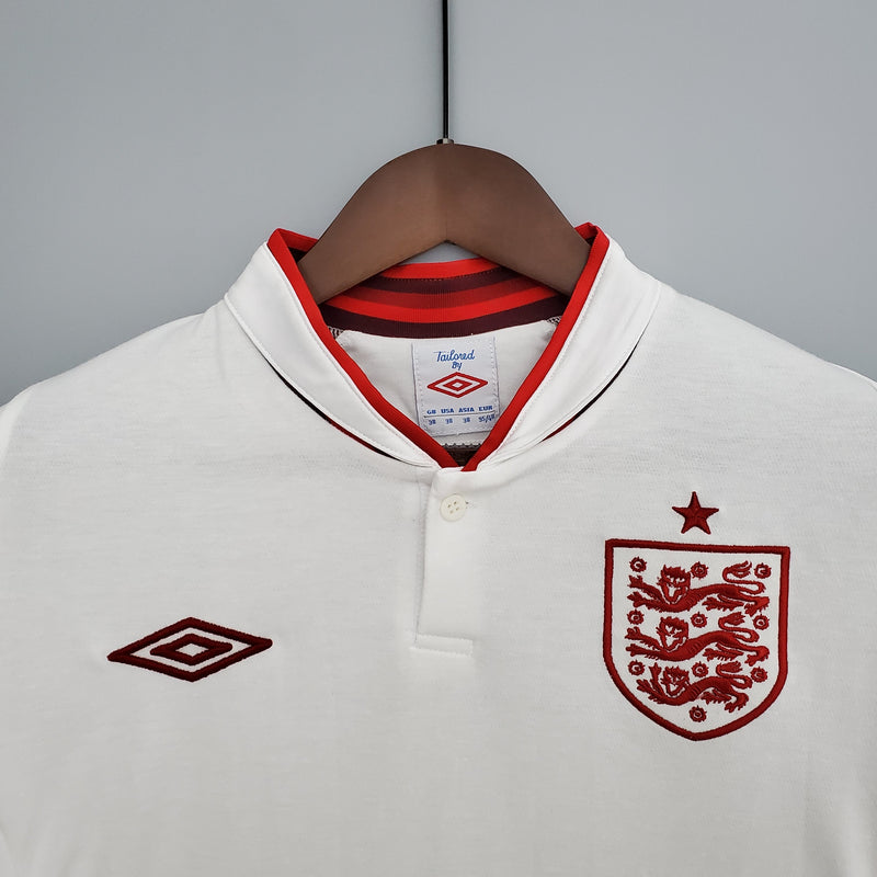 CAMISOLA RETRO DA INGLATERRA 12/13 BRANCO