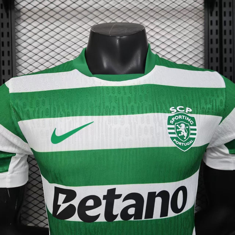 CAMISOLA VERSÃO PLAYER DO SPORTING 25/26 VERDE E BRANCO