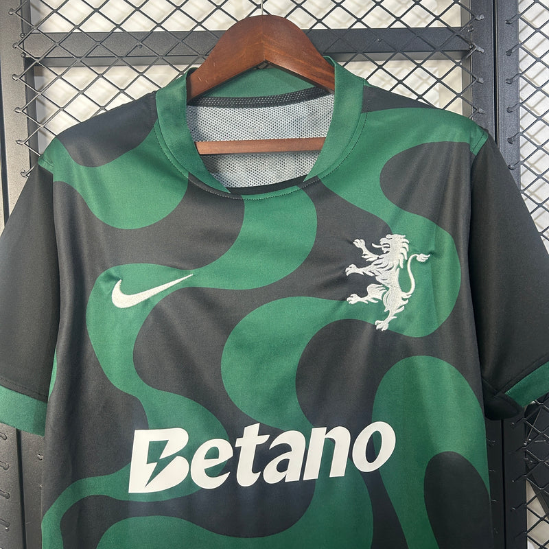 CAMISOLA DO SPORTING 25/26 VERDE E PRETO