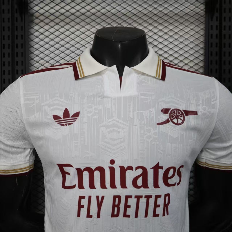 CAMISOLA VERSÃO PLAYER DO ARSENAL 25/26 BRANCO