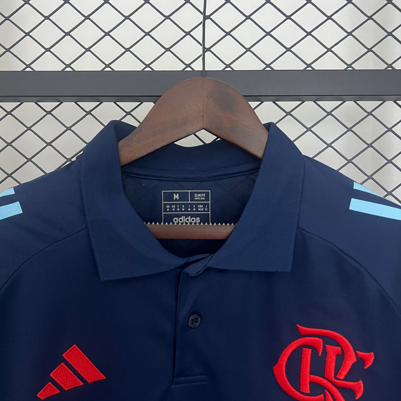 CAMISOLA DO FLAMENGO 25/26 POLO AZUL ESCURO