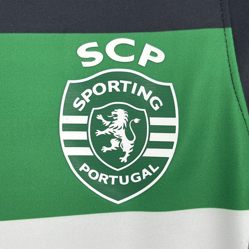 CAMISOLA FEMININA DO SPORTING 25/26 VERDE E PRETO