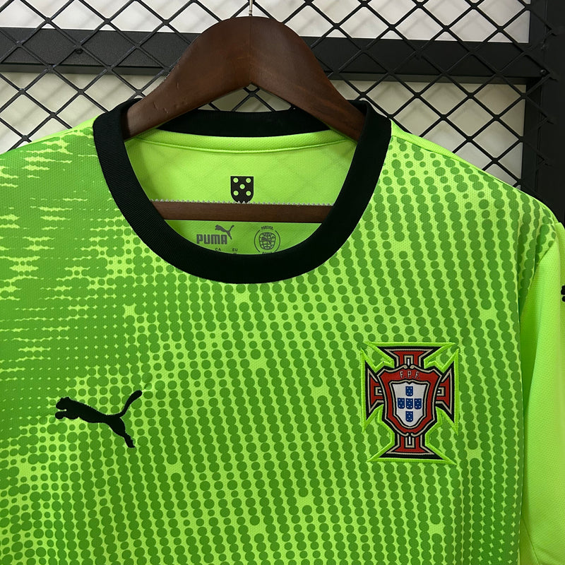 CAMISOLA DA SELEÇÃO DE PORTUGAL 25/26 VERDE GOLEIRO