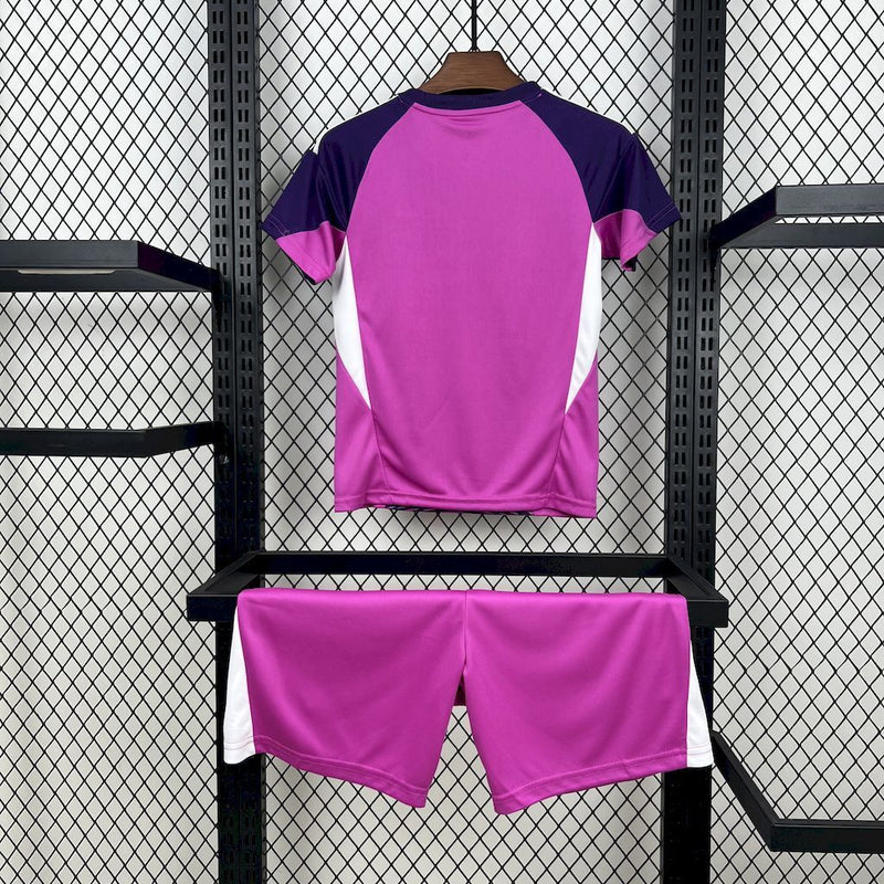 KIT INFANTIL DO REAL MADRID 25/26 ROXO