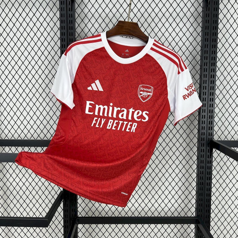 CAMISOLA DO ARSENAL 25/26 VERMELHO E BRANCO