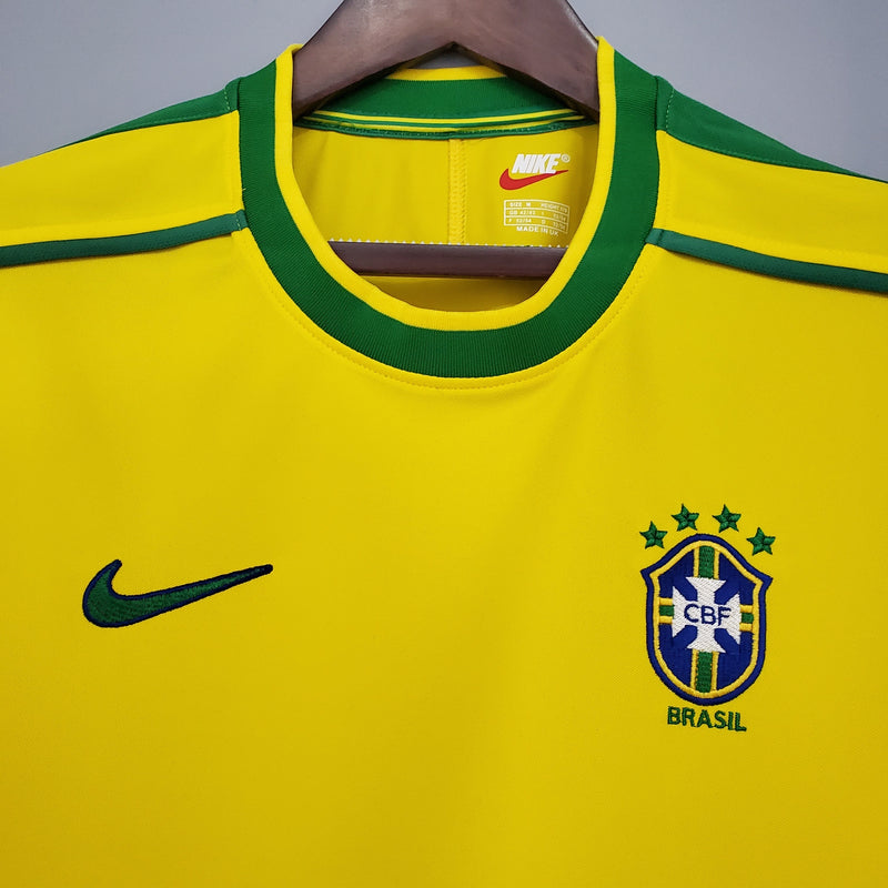 CAMISOLA RETRO DO BRASIL 97/98 AMARELO