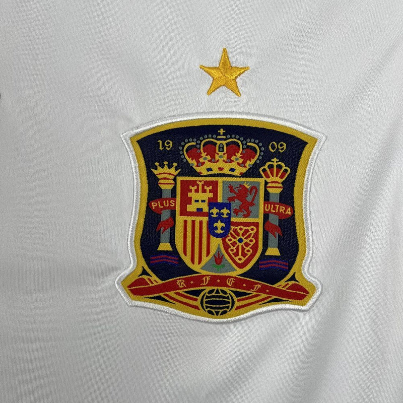 CAMISOLA RETRÕ DA ESPANHA 10/11 BRANCO