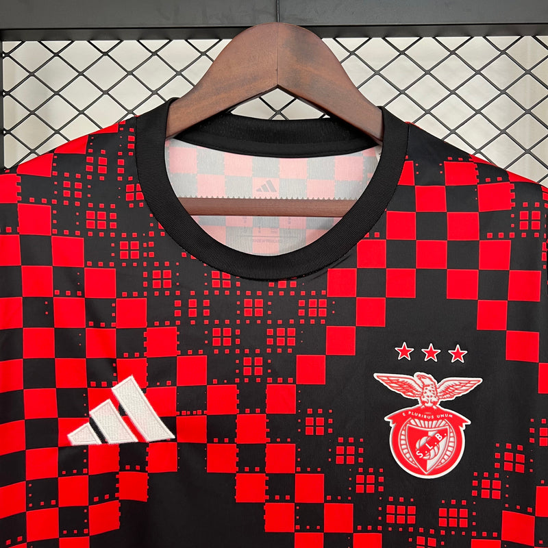 CAMISOLA DO BENFICA 25/26 VERMELHO E PRETO TREINO