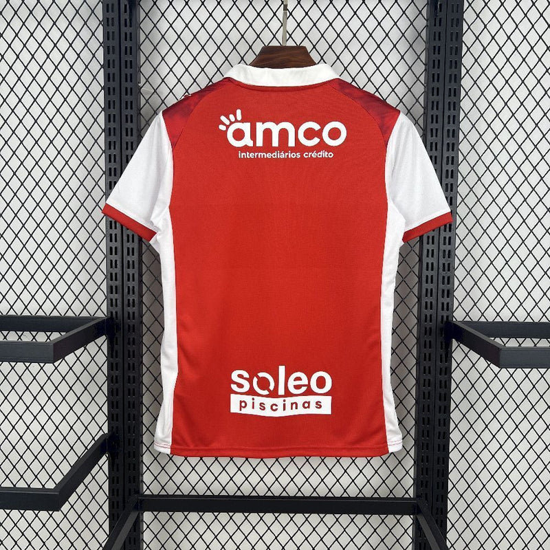 CAMISOLA DO BRAGA 25/26 VERMELHO E BRANCO