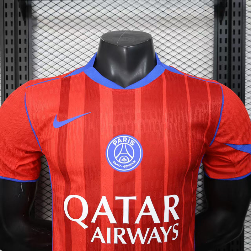 CAMISOLA VERSÃO PLAYER DO PSG 25/26 VERMELHO