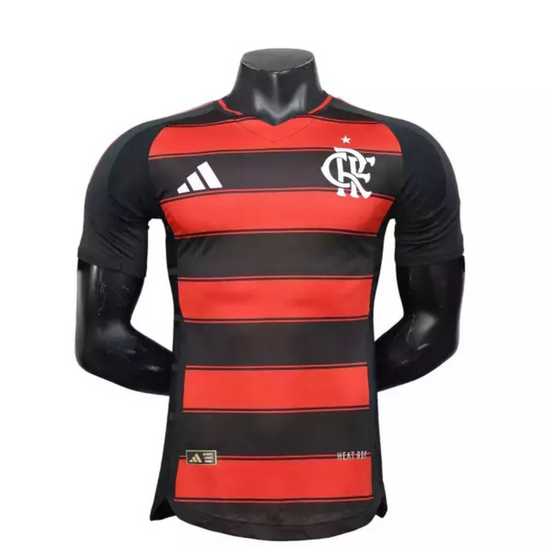 CAMISOLA VERSÃO PLAYER DO FLAMENGO 25/26 VERMELHO E PRETO
