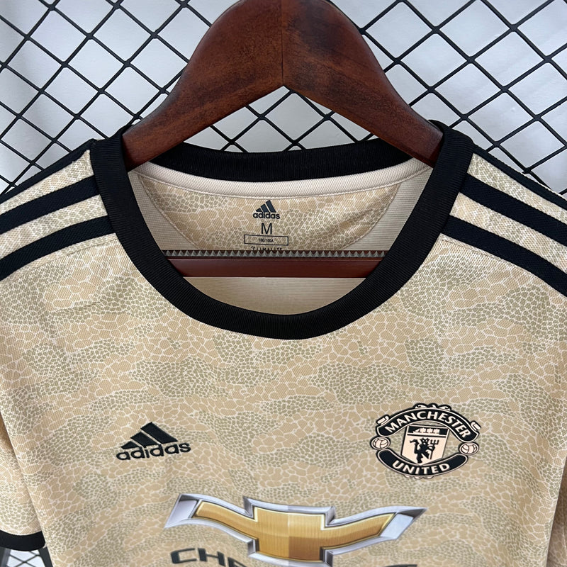 CAMISOLA RETRO DO MANCHESTER UNITED 19/20 BEGE