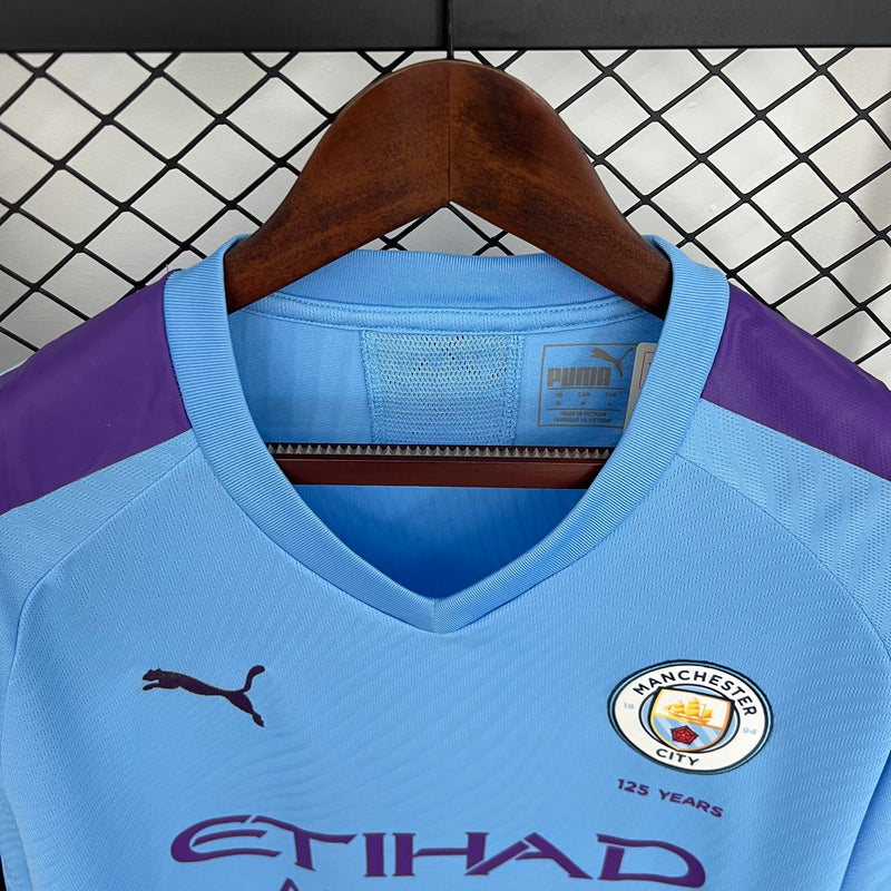 CAMISOLA RETRO DO MANCHESTER CITY 19/20 AZUL