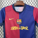 KIT INFANTIL DO BARCELONA 25/26 AZUL E VERMELHO