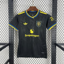 CAMISOLA FEMININA DO MANCHESTER UNITED 25/26 PRETO