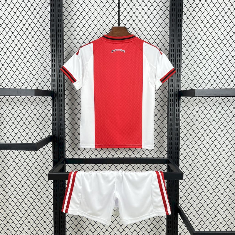 KIT INFANTIL DO AJAX 25/26 BRANCO E VERMELHO
