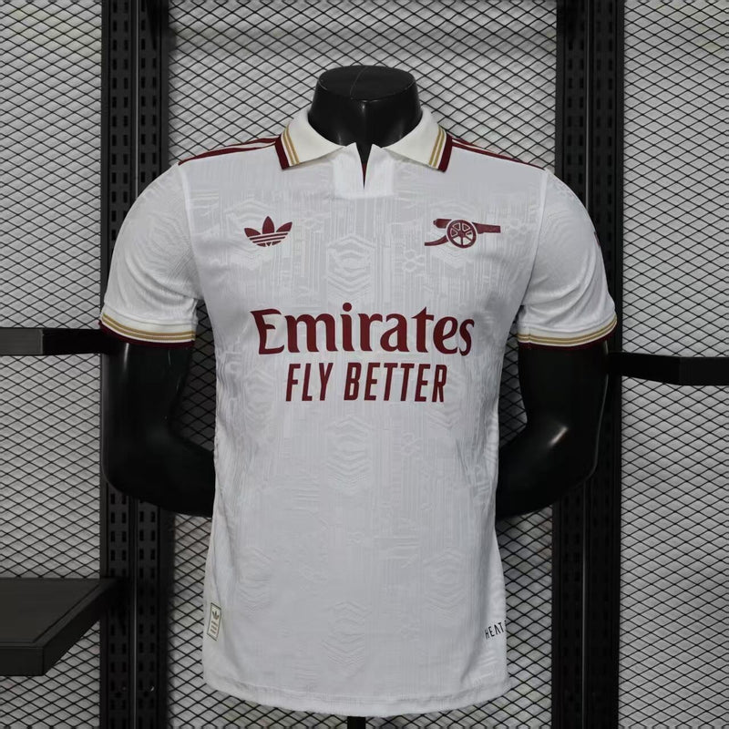 CAMISOLA VERSÃO PLAYER DO ARSENAL 25/26 BRANCO