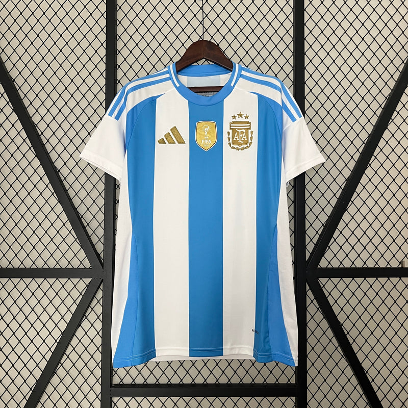 CAMISOLA DA SELEÇÃO DA ARGENTINA 25/26 AZUL E BRANCO