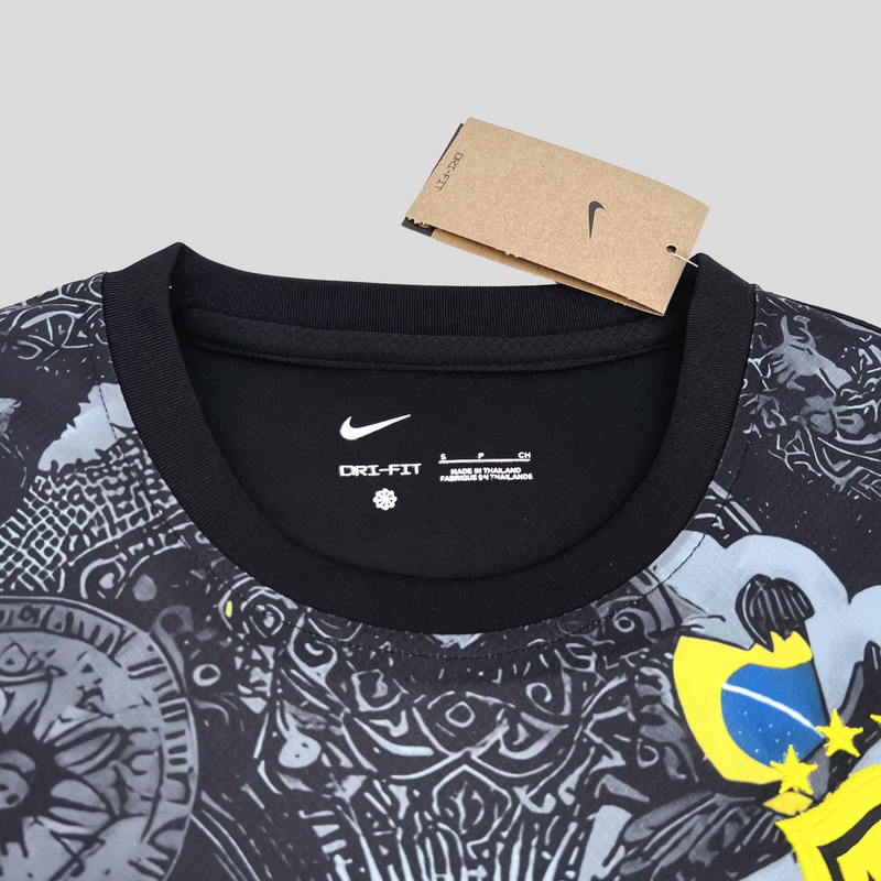 CAMISOLA DA SELEÇÃO DO BRASIL 25/26 PRETO EDIÇÃO ESPECIAL