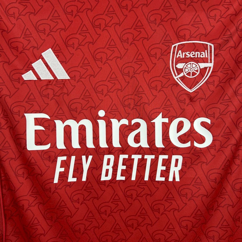 CAMISOLA DO ARSENAL 25/26 VERMELHO E BRANCO