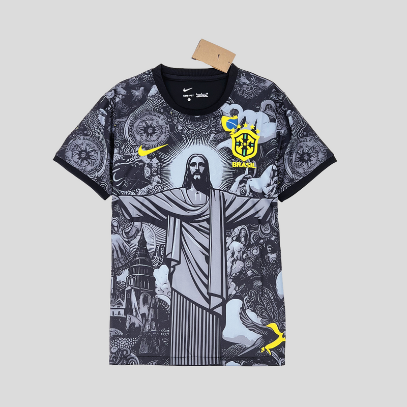 CAMISOLA DA SELEÇÃO DO BRASIL 25/26 PRETO EDIÇÃO ESPECIAL
