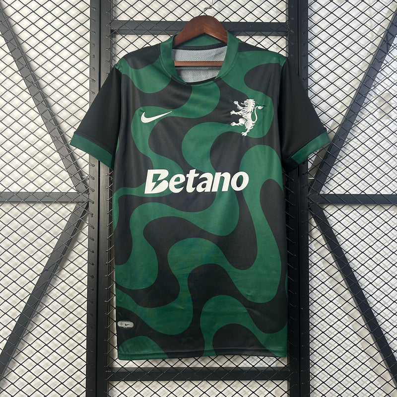 CAMISOLA DO SPORTING 25/26 VERDE E PRETO